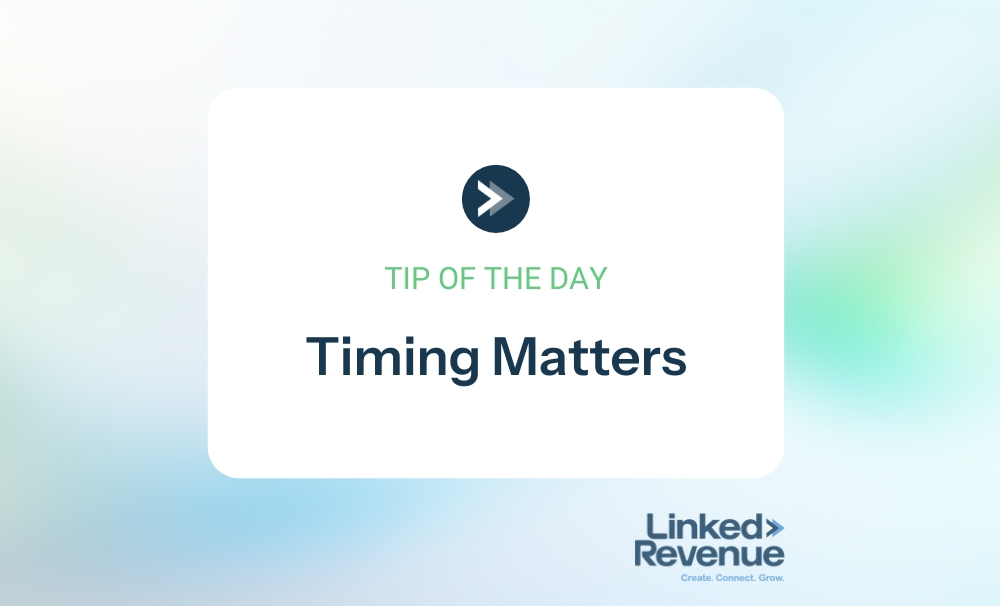 Timing Matters
